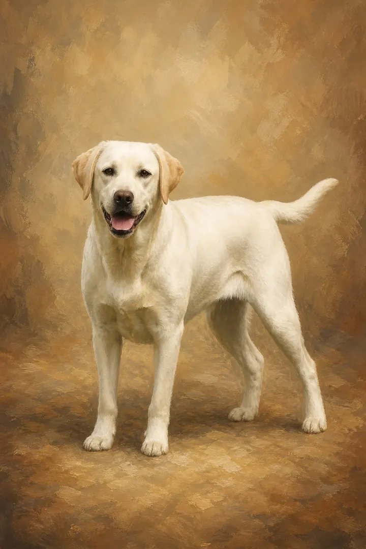 Signature pet portrait style — warm & timeless
